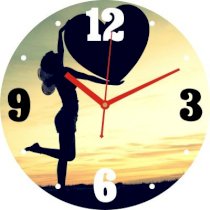 Onatto Heart In Hands. Analog Wall Clock