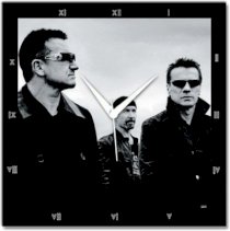  Shoprock U2 Band Analog Wall Clock (Black) 