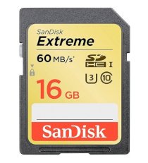 SDHC™ Extreme® U3 16GB (UHS-I 60MB/s 4K)