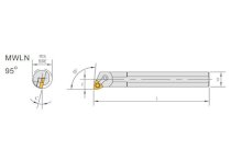 Cán dao tiện trong Marox S40T-MWLNR/L08