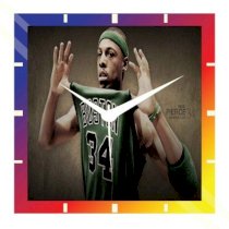 Moneysaver Paul Pierce Analog Wall Clock (Multicolor) 