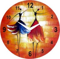 Onatto Dancing Girls Analog Wall Clock