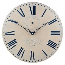 Lascelles Glasgow Station Wall Clock, Cream, Dia.36cm