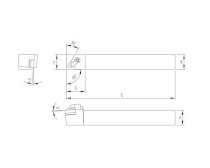 Cán dao tiện ngoài Marox MTANL-2525M16