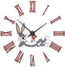 Ellicon B15 Bunny Cartoon Analog Wall Clock (White) 