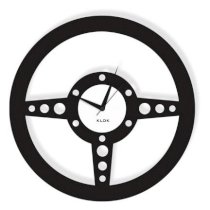 Klok Steering Wheel Wall Clock Black KL593DE20AILINDFUR