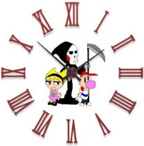 Ellicon B25 Billy Candy Cartoon Analog Wall Clock (White) 