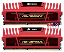 Corsair VENGEANCE 8GB (2x4GB) DDR3 Bus 1600Mhz (Màu Đỏ) - (CMZ8GX3M2A1600C9R)