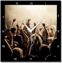  Shoprock Party All Time Analog Wall Clock (Black) 