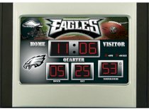 Philadelphia Eagles NFL Scoreboard Desk & Alarm Clock