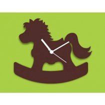 Fab Time Brown Rocking Horse Wall Clock FA116DE31TCQINDFUR