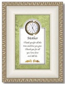 Mother's Time & Love Clock Desk Clock - Gift for Mom