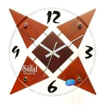 Safal Quartz Star Wooden Wall Clock SA553DE17SNAINDFUR