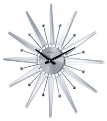 George Nelson Mirrored 19.375 in. Starburst Wall Clock  