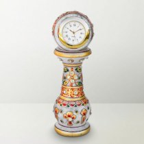 eCraftindia Stone Studded Marble Pillar Clock EC983DE42EQZINDFUR