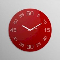 Pyramid Clocks Point Sixty Red Wall Clock