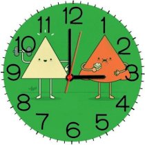 Ellicon B251 Funny Shape Analog Wall Clock (Green) 