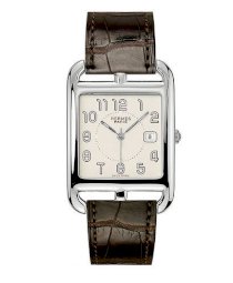 Hermes Midsize Stainless Steel Leather 33mm X 33mm 63749
