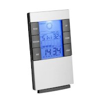 Power Plus Weather Station Lcd Alarm Clock With Humidity Temperature & Backlight - A88