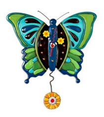 Allen Designs Mariposa Butterfly Wall Clock