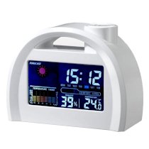 Locomo Weather Station Forecast Temperature Humidity LCD Digital Alarm Desk Clock
