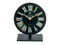 Floating Circus Table Clock, 5-Inch, Des Vosges Black