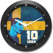 Shop Mantra Zlatan Sweden Football Round Analog Wall Clock (Black)