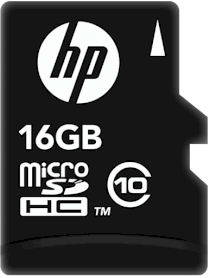HP MicroSDHC 16GB (Class 10) with Adapter