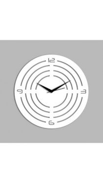 Creative Width Decor Concircle Style White Wall Clock