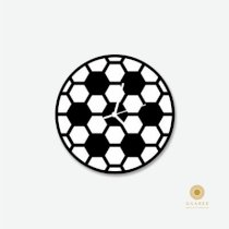 Osaree Circular hexagonal grid Modern Geometric design, Two Layered Black and White Analog Wall Clock (Matte Black)