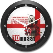 Shop Mantra Wayne Rooney England Football Round Analog Wall Clock (Black)