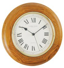 LC Designs UK Traditional Oak Wall Clock 28cm