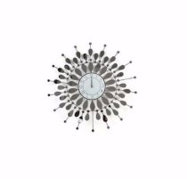 Premier Housewares Mirrored Petal Wall Clock