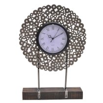 Crestview Collection Manhattan Metal Washer Table Clock