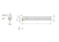 Cán dao tiện trong Marox S16Q-STFCR/L11-18