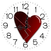 Lazy Turtle Wall Clock 159 Broken Heart