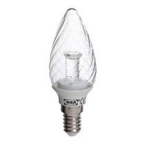 Bóng đèn LED bulb E14 LEDARE, chandelier, twisted clear IKEA