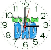 Ellicon 280 You'Re The Best Dad Analog Wall Clock (White)