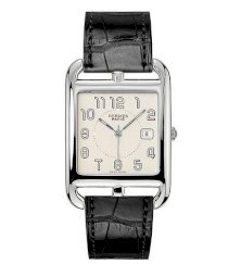 Hermes Midsize Stainless Steel Leather 33mm X 33mm 63748