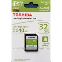 Toshiba SDHC 32GB 40Mb/s (Class 10)