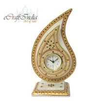 ECraftindia Gold Colored Trophy Clock