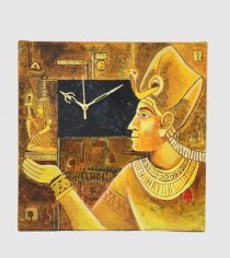 Rangrage The Egyptian Roots Analog Wall Clock (Multicolor)