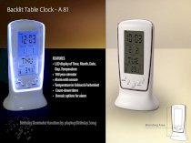 Backlight LCD Table Alarm Clock - A81