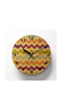 Engrave Post-Modern Chevron - Wall Clock