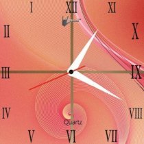 Lycans aNTI 0178 Analog Wall Clock (Pink) 