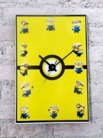 Kwardrobe Minion Time Analog Wall Clock (Yellow)