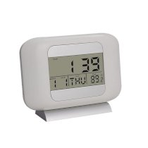 Power Plus Two - In - One Rectangle Lcd Alarm Table Clock With Detachable Stand - A84