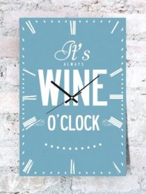 Kwardrobe Wine-O' Analog Wall Clock (Blue)