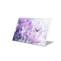 Đồng hồ để bàn Hoa tím 5 Vicdecor DHB0042