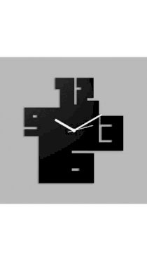 Creative Width Decor Six To Twelve Black Wall Clock